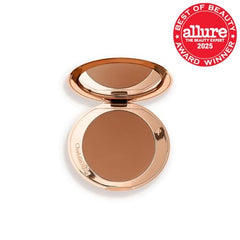 Charlotte Tilbury Airbrush Matte Bronzer - Smoothing & Blurring Powder Bronzer with an Airbrush Finish - Refillable Makeup Infused with Silky Mica & Hyaluronic Acid