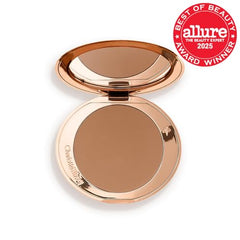 Charlotte Tilbury Airbrush Matte Bronzer - Smoothing & Blurring Powder Bronzer with an Airbrush Finish - Refillable Makeup Infused with Silky Mica & Hyaluronic Acid