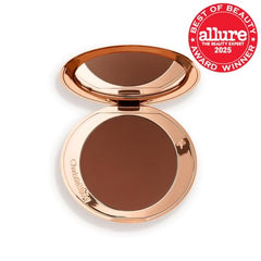 Charlotte Tilbury Airbrush Matte Bronzer - Smoothing & Blurring Powder Bronzer with an Airbrush Finish - Refillable Makeup Infused with Silky Mica & Hyaluronic Acid