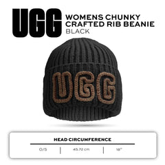 UGG Womens Chunky Crafted Rib Beanie