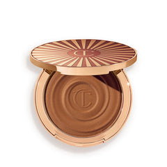 Charlotte Tilbury Beautiful Skin Face Makeup & Body Cream Bronzer - Hydrating Hyaluronic Acid & Pro Vitamin D3 to Blur for a Sun-Kissed Glow - Up to 16Hr Wear, Sweat & Humidity Proof