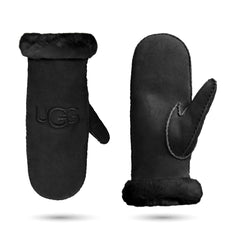 UGG womens Embroidered Water Resistant Sheepskin Mitten With Tech Palm