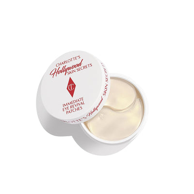 Charlotte Tilbury Hollywood Skin Secrets Under Eye Patches - Radiance-Boosting Eye Patches for Puffy Eyes and Dark Circles - Infused with a Non-Slip & Non-Drip Cooling Hydrogel Cushion