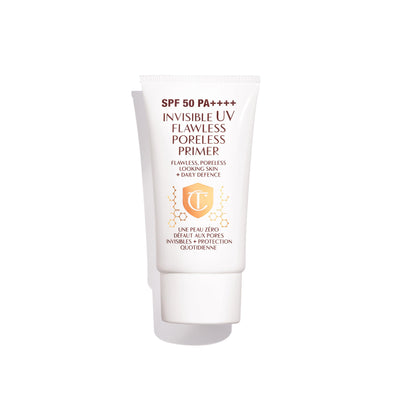 Charlotte Tilbury Invisible UV Flawless Makeup Primer - Broad Spectrum SPF 50 Sunscreen & Poreless Face Primer - Enriched with Hyaluronic Acid to Hydrate, Protect & Prime Skin