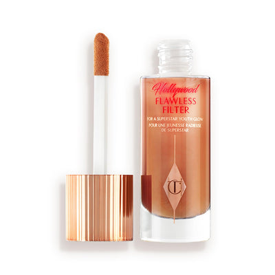 Charlotte Tilbury Hollywood Flawless Filter - Multi‑Use Makeup Primer, Complexion Booster & Illuminating Liquid Highlighter with Sheer Coverage - Smooths & Blurs Skin