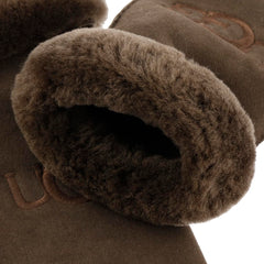 UGG womens Embroidered Water Resistant Sheepskin Mitten With Tech Palm