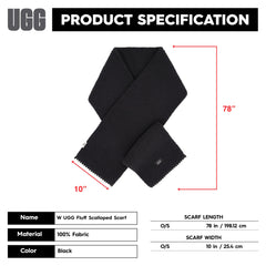 UGG womens Uggfluff Scalloped Scarf