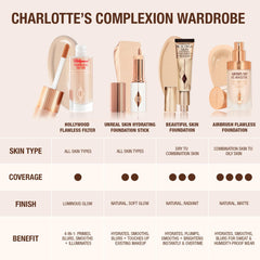 Charlotte Tilbury Hollywood Flawless Filter - Multi‑Use Makeup Primer, Complexion Booster & Illuminating Liquid Highlighter with Sheer Coverage - Smooths & Blurs Skin