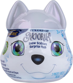 The Elf on the Shelf Noorah Snow Sculpture Surprise – Arctic Fox Storage Toy with 1 Mystery Plush Animal Inside – Collectible Mini Snow Bunny, Owl, Moose, or Bear – Holiday Stocking Stuffer for Kids