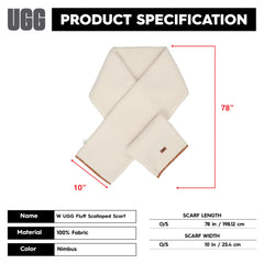 UGG womens Uggfluff Scalloped Scarf