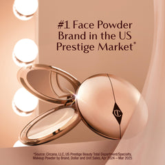 Charlotte Tilbury Airbrush Flawless Finish Setting Powder - Pore-Blurring Pressed Powder for Face Makeup to Minimize Shine with a Soft-Focus Finish