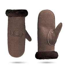 UGG womens Embroidered Water Resistant Sheepskin Mitten With Tech Palm