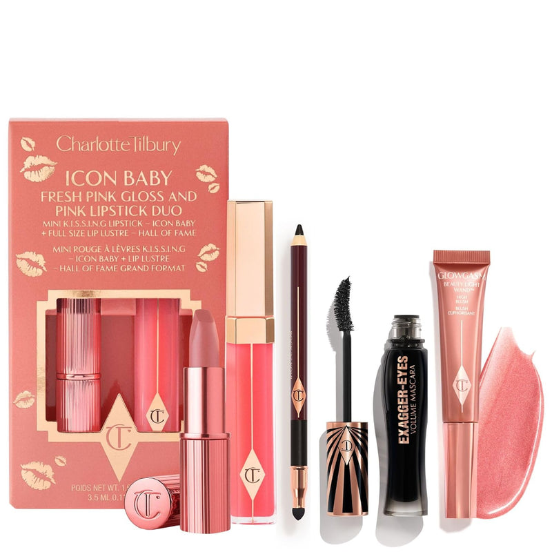 Charlotte Tilbury Exagger-Eyes Volume Mascara - Gift Set Essential - Volumizing Mascara with 28-Hour Smudge-Proof & Flake-Proof Wear - Perfect for Pairing with Makeup Favorites