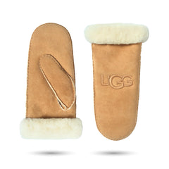 UGG womens Embroidered Water Resistant Sheepskin Mitten With Tech Palm