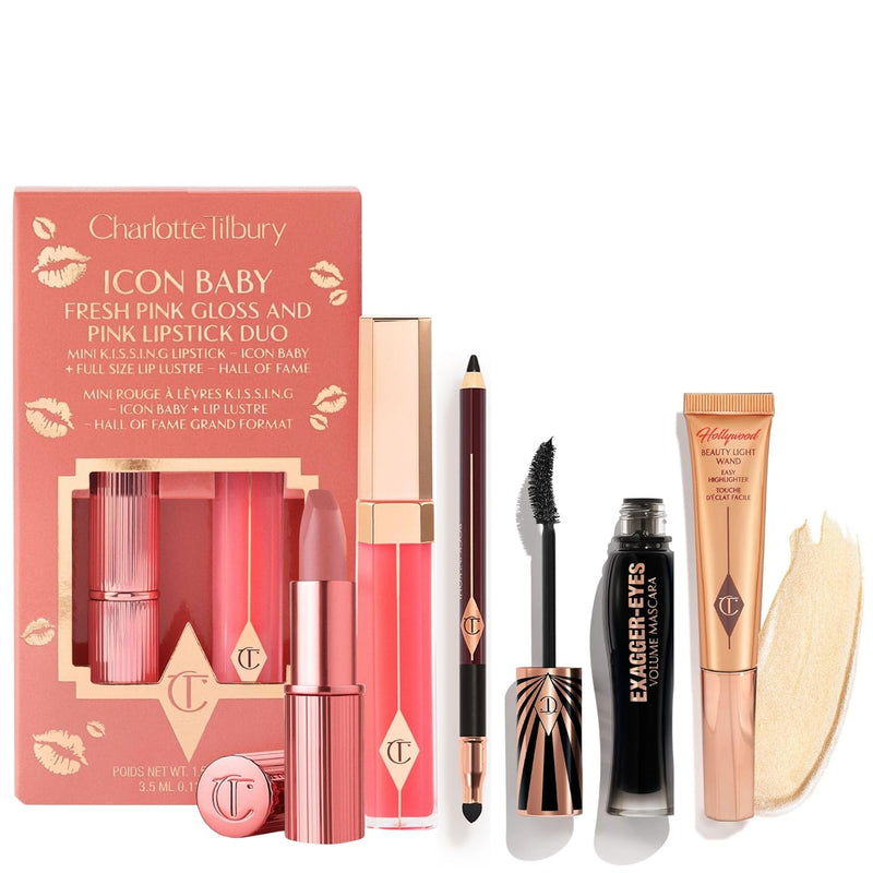 Charlotte Tilbury Exagger-Eyes Volume Mascara - Gift Set Essential - Volumizing Mascara with 28-Hour Smudge-Proof & Flake-Proof Wear - Perfect for Pairing with Makeup Favorites