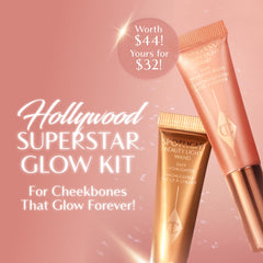 Charlotte Tilbury Beauty Light Wand Liquid Highlighter Makeup - Soft-Focus Highlighter & Blush for Cheeks - Pearlescent, Weightless Radiant Finish