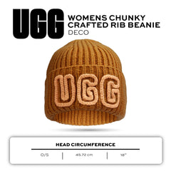 UGG Womens Chunky Crafted Rib Beanie