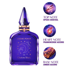 Charlotte Tilbury Cosmic Power Eau De Parfum - Pheromone Enhancing Amber Perfume with Naturally-Derived Oils - Long-Lasting Scent with Notes of Frankincense Accord, Cinnamon & Clove Oil