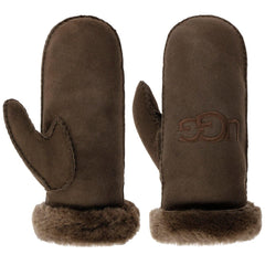 UGG womens Embroidered Water Resistant Sheepskin Mitten With Tech Palm