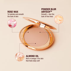 Charlotte Tilbury Airbrush Flawless Finish Setting Powder - Pore-Blurring Pressed Powder for Face Makeup to Minimize Shine with a Soft-Focus Finish