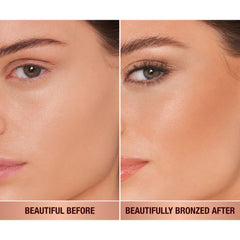 Charlotte Tilbury Beautiful Skin Face Makeup & Body Cream Bronzer - Hydrating Hyaluronic Acid & Pro Vitamin D3 to Blur for a Sun-Kissed Glow - Up to 16Hr Wear, Sweat & Humidity Proof