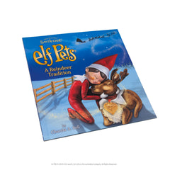 Elf Pets: A Reindeer Tradition - Includes Beautifully Illustrated Hardbound Storybook, Huggable Elf Pet Reindeer Stuffed Animal with Golden Heart Charm and Official Adoption Certificate