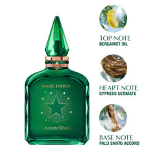 Charlotte Tilbury Magic Energy Eau De Parfum - Pheromone Enhancing Woody Perfume Enriched with Naturally-Derived Oil - Long-Lasting Scent with Notes of Bergamot, Cashmere Wood & Palo Santo