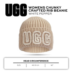 UGG Womens Chunky Crafted Rib Beanie