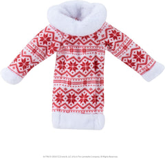 The Elf on the Shelf Claus Couture Collection Snowflake Sweetie Dress - Charming Fair Isle-Inspired Tunic Dress - Scout Elf Not Included