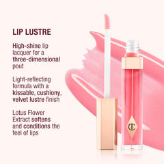 Charlotte Tilbury Holiday Kit - AIRbrush Flawless Setting Spray + AIRbrush Flawless Finish + Icon Baby Lip Duo - Hydrating Mist & Pressed Setting Powder Kit with Pink Lipstick Gloss Set