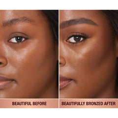Charlotte Tilbury Beautiful Skin Face Makeup & Body Cream Bronzer - Hydrating Hyaluronic Acid & Pro Vitamin D3 to Blur for a Sun-Kissed Glow - Up to 16Hr Wear, Sweat & Humidity Proof