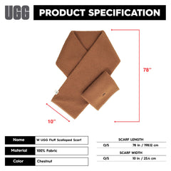 UGG womens Uggfluff Scalloped Scarf