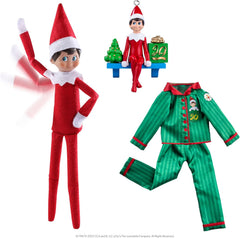 The Elf on the Shelf: A Christmas Tradition Limited 20th Anniversary Edition Box Set - Posable Boy Scout Elf with Blue Eyes, New Edition Storybook and Keepsake with Collectible Pajama Set and Ornament