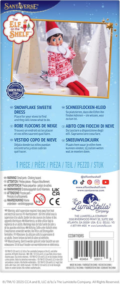 The Elf on the Shelf Claus Couture Collection Snowflake Sweetie Dress - Charming Fair Isle-Inspired Tunic Dress - Scout Elf Not Included