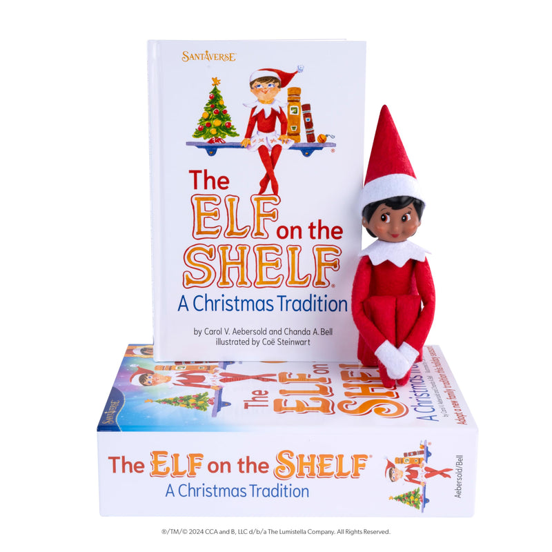 The Elf on the Shelf: A Christmas Tradition - Girl Scout Elf with Blue Eyes - Includes Artfully Illustrated Storybook, Keepsake Box and Official Adoption Certificate