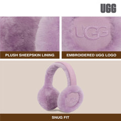 UGG womens Water Resistant Sheepskin Earmuffs With Embroidered Logo