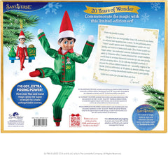 The Elf on the Shelf: A Christmas Tradition Limited 20th Anniversary Edition Box Set - Posable Boy Scout Elf with Blue Eyes, New Edition Storybook and Keepsake with Collectible Pajama Set and Ornament
