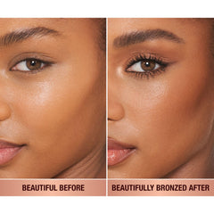 Charlotte Tilbury Beautiful Skin Face Makeup & Body Cream Bronzer - Hydrating Hyaluronic Acid & Pro Vitamin D3 to Blur for a Sun-Kissed Glow - Up to 16Hr Wear, Sweat & Humidity Proof