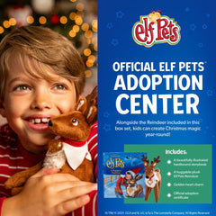 Elf Pets: A Reindeer Tradition - Includes Beautifully Illustrated Hardbound Storybook, Huggable Elf Pet Reindeer Stuffed Animal with Golden Heart Charm and Official Adoption Certificate