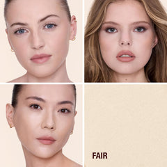 Charlotte Tilbury Holiday Kit - AIRbrush Flawless Setting Spray + AIRbrush Flawless Finish + Icon Baby Lip Duo - Hydrating Mist & Pressed Setting Powder Kit with Pink Lipstick Gloss Set
