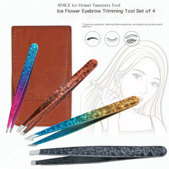 Double-Sided Stainless Steel Tweezers Beauty Set